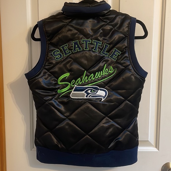 DONATED Womens Seahawks quilted vest. - Picture 5 of 5